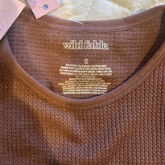 Mauve stretch crop top size small, Wild Fable (Target) - Picture 3 of 3